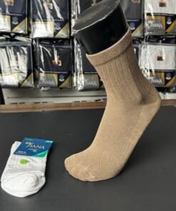 Alternative view of جراب قطن تركي ساق وسط خفيف وجه شبك من دون خياطة