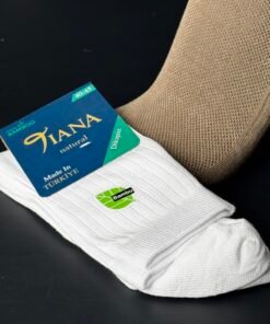 جراب قطن تركي ساق وسط خفيف وجه شبك من دون خياطة