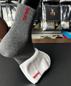 جراب شتوي قطن تركي ساق وسط بدون خياطة