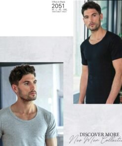 Alternative view of فانيلا نص كم قبة دائرية واسعة قطن تركي 100%