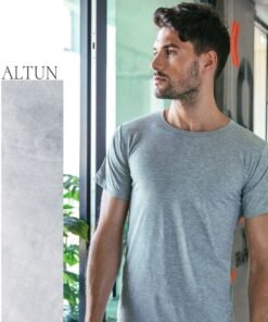 Alternative view of فانيلا نص كم قبة دائرية وسط قطن تركي 100%