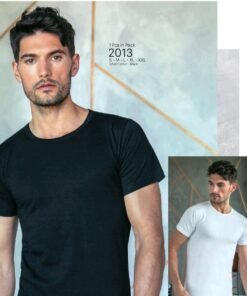 فانيلا نص كم قبة دائرية وسط قطن تركي 100%