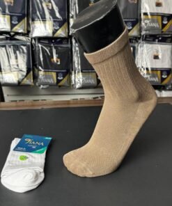 Alternative view of 12 جراب قطن تركي ساق وسط خفيف وجه شبك من دون خياطة